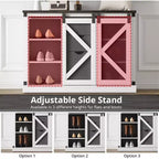 Meuble d'entrée avec banc, rangements à chaussures, 7 patères, 3 tiroirs et double miroir, Blanc