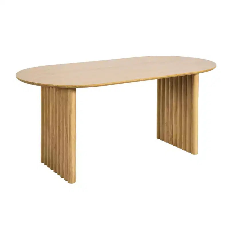 Table à manger ovale en bois de 67 pouces pour 4-6 personnes, cuisine et salle à manger modernes de style ferme