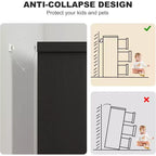 Commode à 6 tiroirs pour chambre à coucher, meuble de rangement avec poignées, organiseur en bois pour salon, chambre d'enfant, couloir, noir