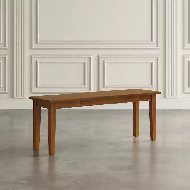 Banc classique en bois massif de 48 pouces