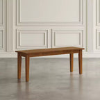 Banc classique en bois massif de 48 pouces