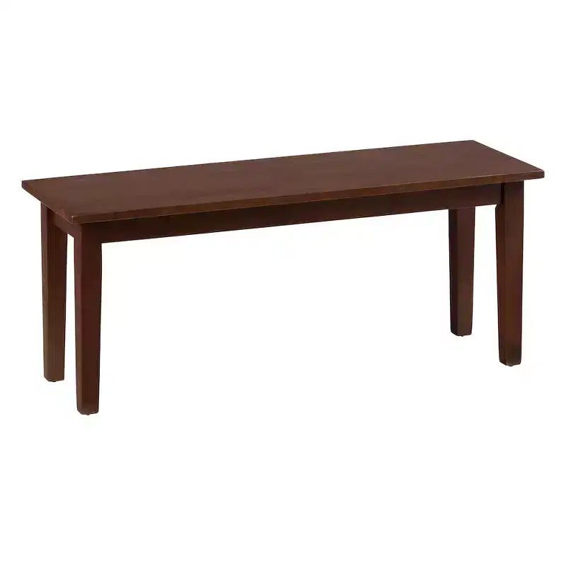 Banc classique en bois massif de 48 pouces