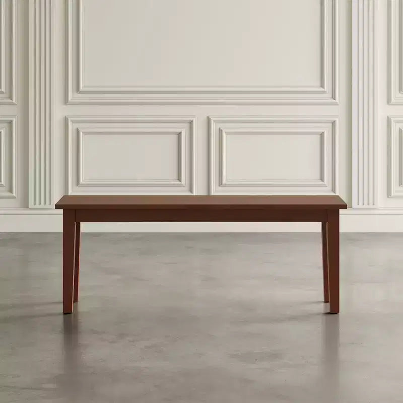 Banc classique en bois massif de 48 pouces