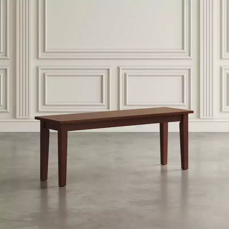 Banc classique en bois massif de 48 pouces