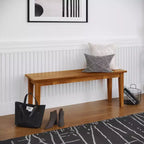 Banc classique en bois massif de 48 pouces