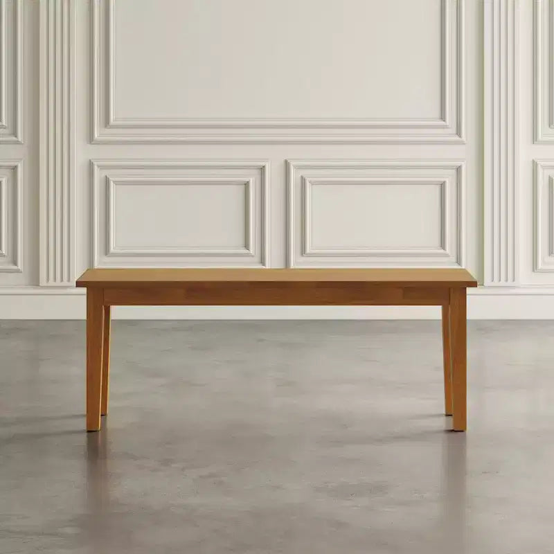 Banc classique en bois massif de 48 pouces