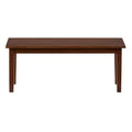 Banc classique en bois massif de 48 pouces