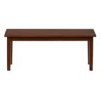 Banc classique en bois massif de 48 pouces