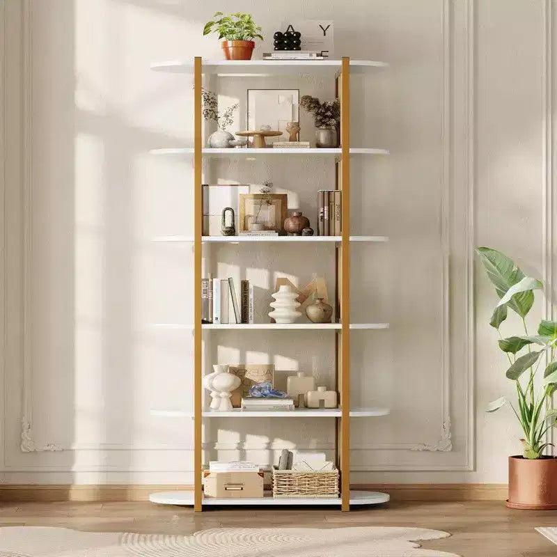 Étagère à livres, étagère à 6 niveaux, étagère de rangement industrielle sur pied