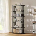 Étagère à livres, étagère à 6 niveaux, étagère de rangement industrielle sur pied