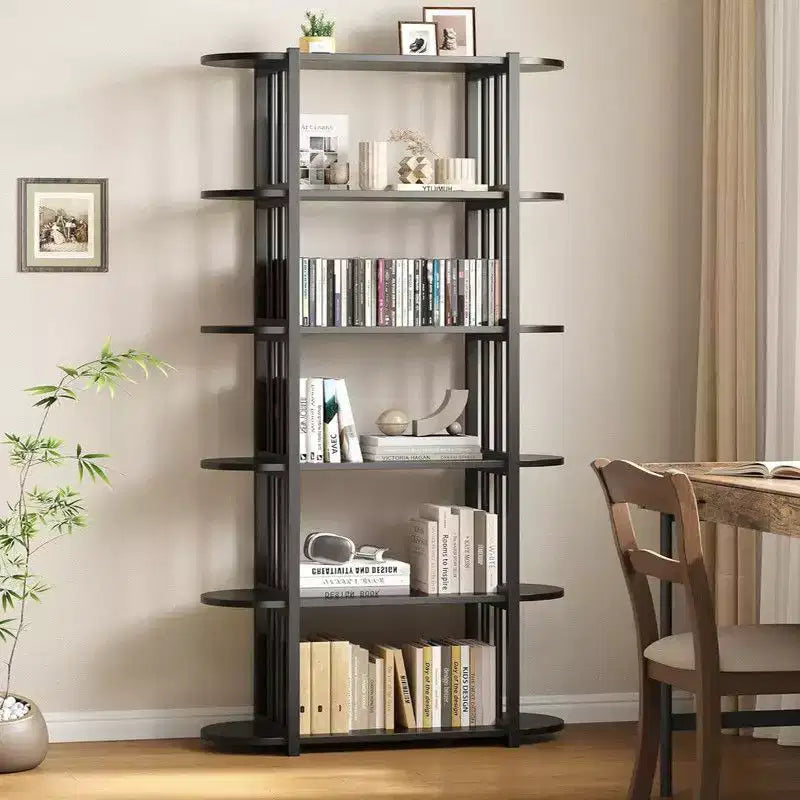 Étagère à livres, étagère à 6 niveaux, étagère de rangement industrielle sur pied