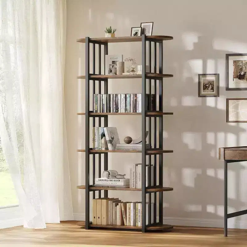 Étagère à livres, étagère à 6 niveaux, étagère de rangement industrielle sur pied