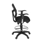 Tabouret de bar pivotant Harrison, noir
