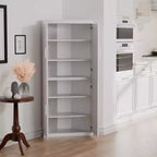 Table d'appoint ronde moderne, gris Gauntlet