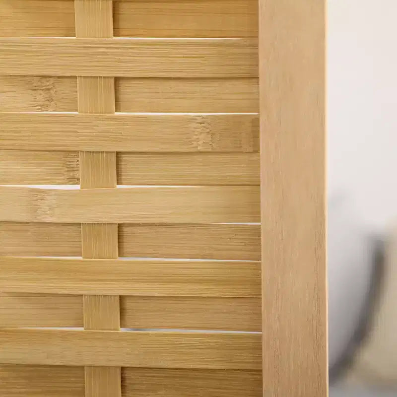 Paravent tressé à la main, séparateur d'espace pliant en bambou à 3 panneaux pour bureau à domicile, 47.25x67x0.75