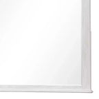 Miroir de commode biseauté de 40 pouces, cadre en bois massif gris patiné