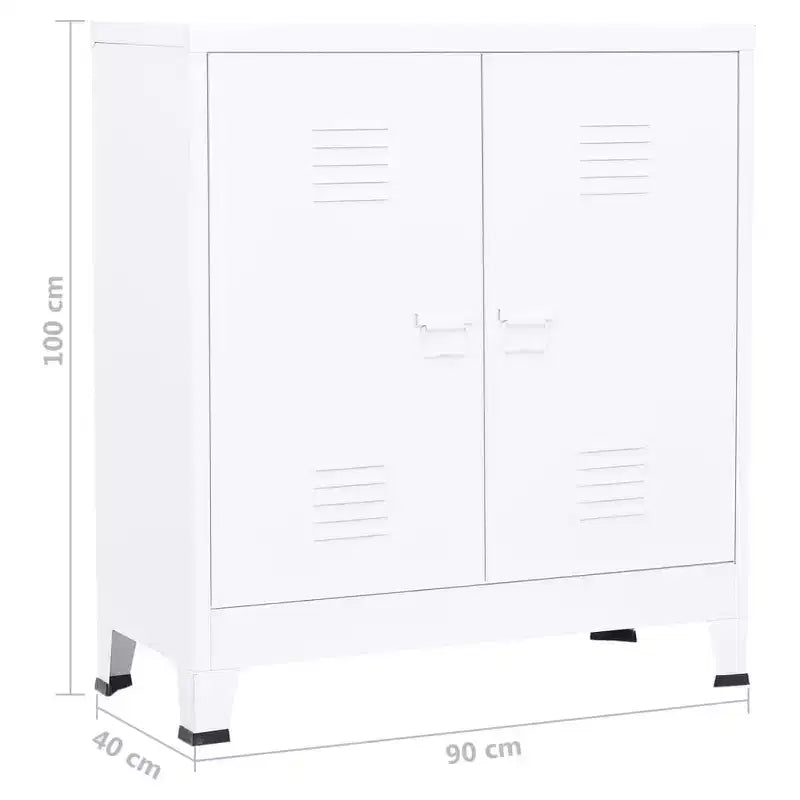 Meuble de rangement latéral en acier pour armoire de classement pour bureau à domicile