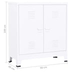 Meuble de rangement latéral en acier pour armoire de classement pour bureau à domicile