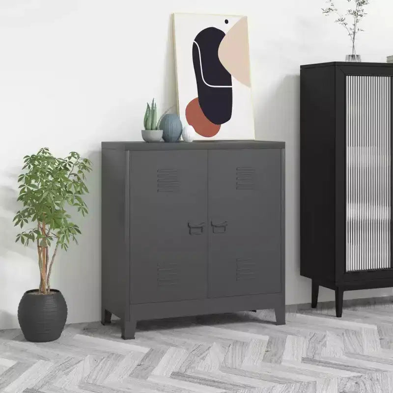 Meuble de rangement latéral en acier pour armoire de classement pour bureau à domicile