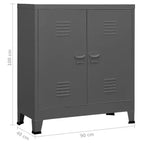 Meuble de rangement latéral en acier pour armoire de classement pour bureau à domicile