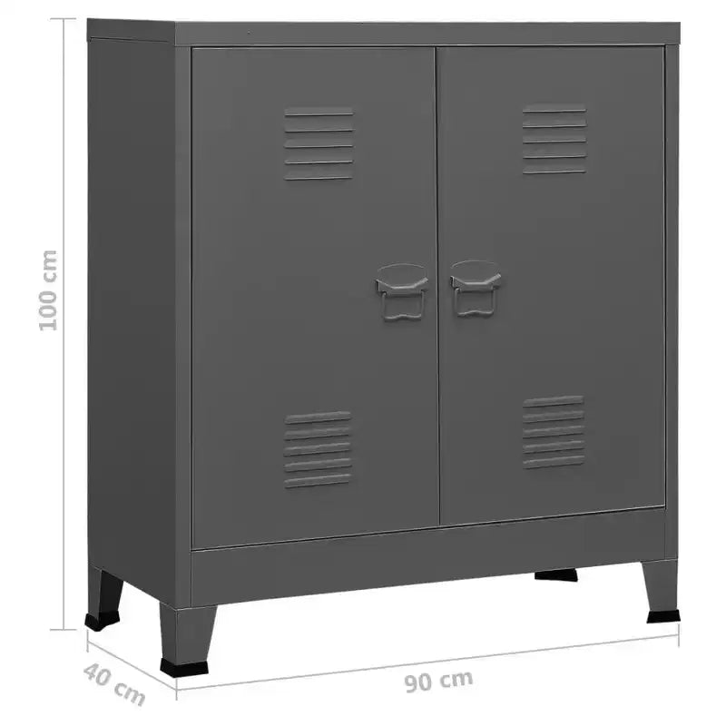 Meuble de rangement latéral en acier pour armoire de classement pour bureau à domicile