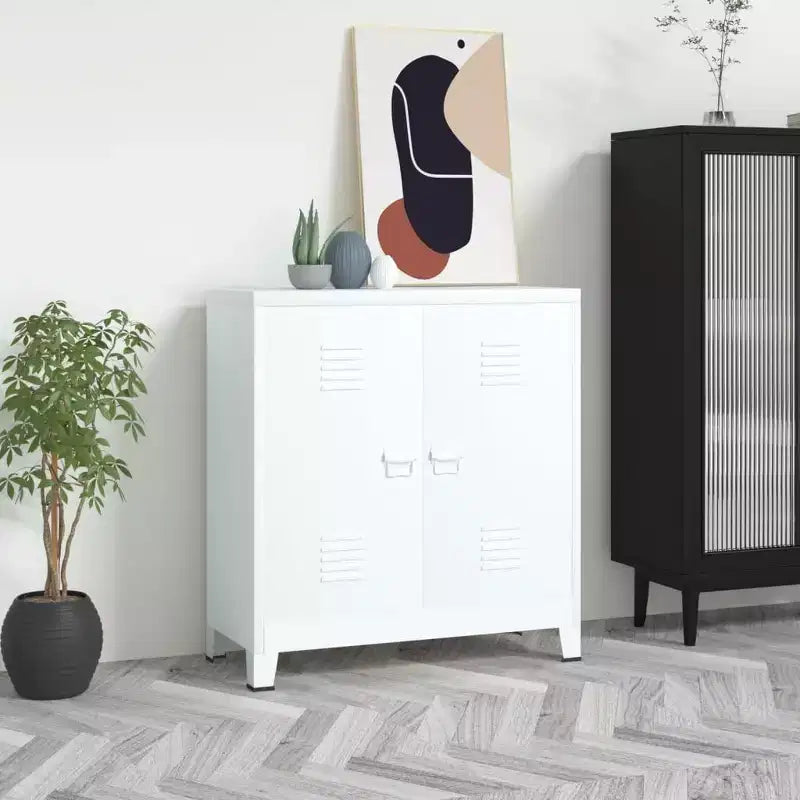 Meuble de rangement latéral en acier pour armoire de classement pour bureau à domicile