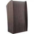 Vision Lectern Lecture Podium Ribbonwood - Hampden Furnishings: Modern Style, MDF, Easy-Roll Casters