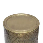 Table d'appoint industrielle en métal Ledger