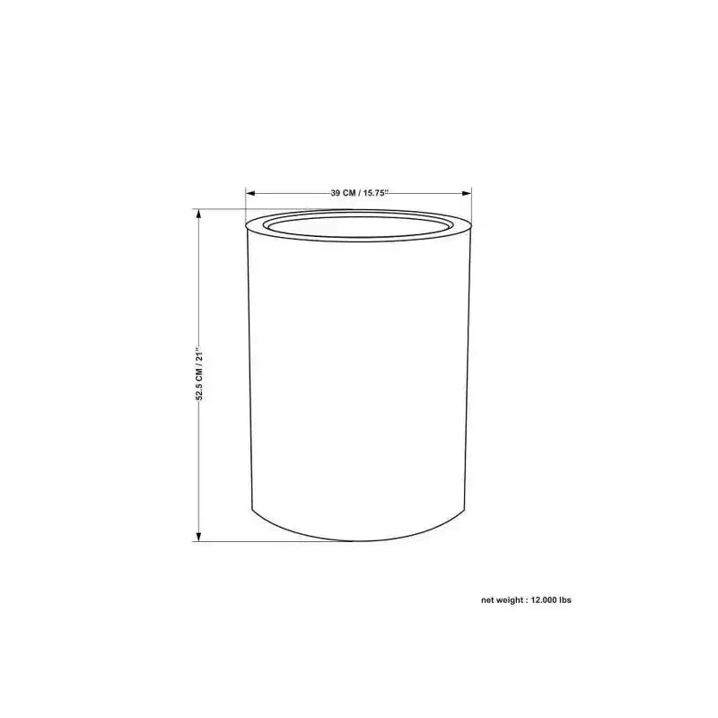 Table d'appoint industrielle en métal Ledger
