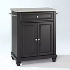 Cambridge Stainless Steel Top Portable Kitchen Island/Cart - Crosley