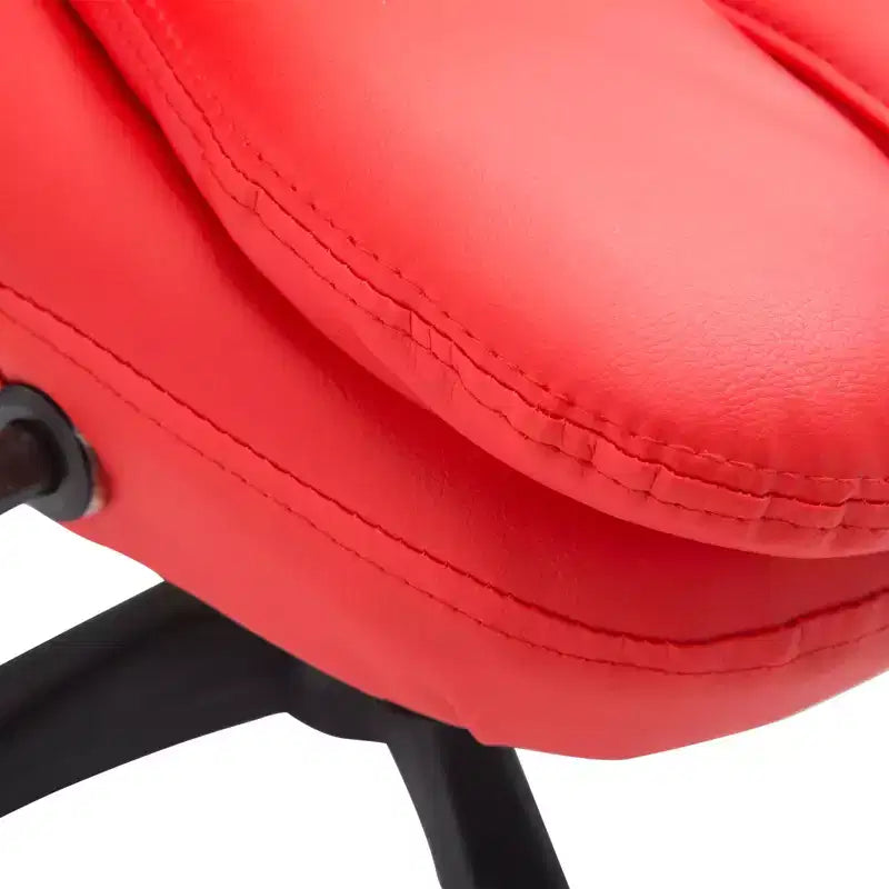 Fauteuil de bureau de direction massant à dossier haut, 6 points de vibration, similicuir, inclinable chauffant