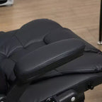Fauteuil de bureau de direction massant à dossier haut, 6 points de vibration, similicuir, inclinable chauffant